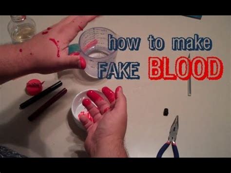 fake non clothes staining blood|how to make blood without staining.